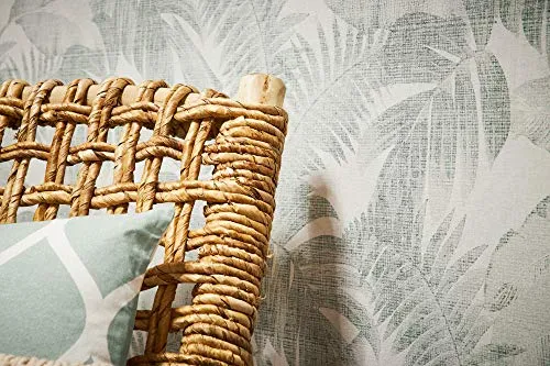 Livingwalls papier peint intissé New Walls Cosy & Relax papier peint effet jungle papier peint palmier 10,05 m x 0,53 m crème beige vert 373964 37396-4