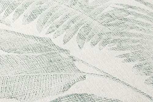 Livingwalls papier peint intissé New Walls Cosy & Relax papier peint effet jungle papier peint palmier 10,05 m x 0,53 m crème beige vert 373964 37396-4