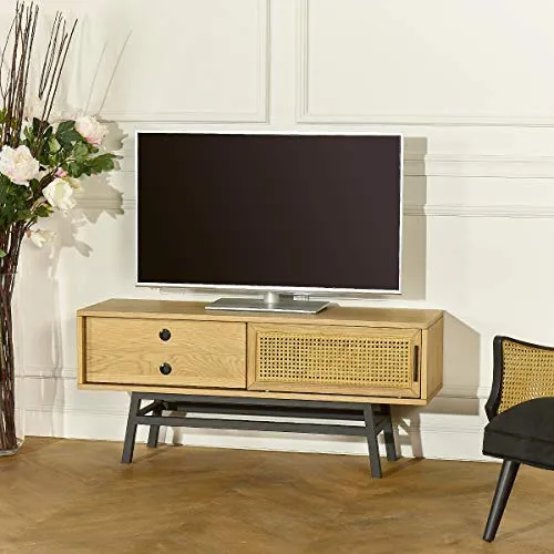 Robin des bois - Meuble TV chêne LALALA 1 Porte, 1 Tiroir