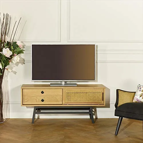 Robin des bois - Meuble TV chêne LALALA 1 Porte, 1 Tiroir