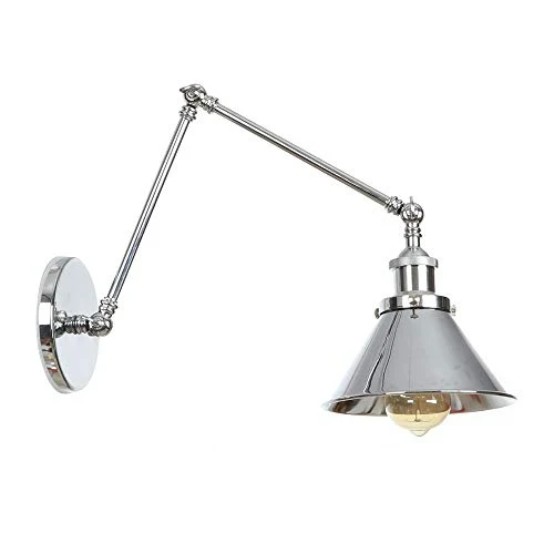JING Lampe Murale Vintage Ajustable Simplicité E27 avec Bras Oscillant Applique Murale (110-240V, sans Ampoule Incluse)