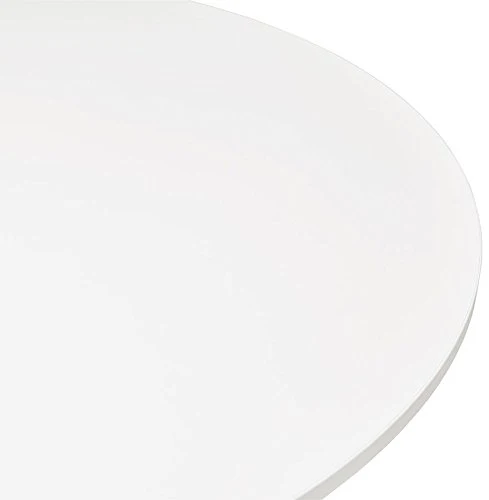 Alterego - Table de Bureau/à Diner Ronde 'Orlando' Blanche - Ø 120 cm