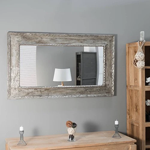 wanda collection Miroir Palerme en Bois patiné Bronze 140cm X 80cm
