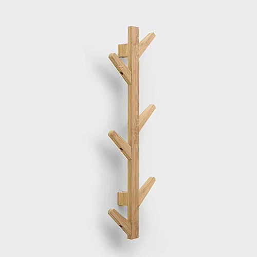 Fixation Murale Porte-Manteau Moderne Arbre Branche Mudroom Salle de Bains Vestibule Heavy Duty Coat Hat Serviette Robes Unique Crochet Bois (Color : B)