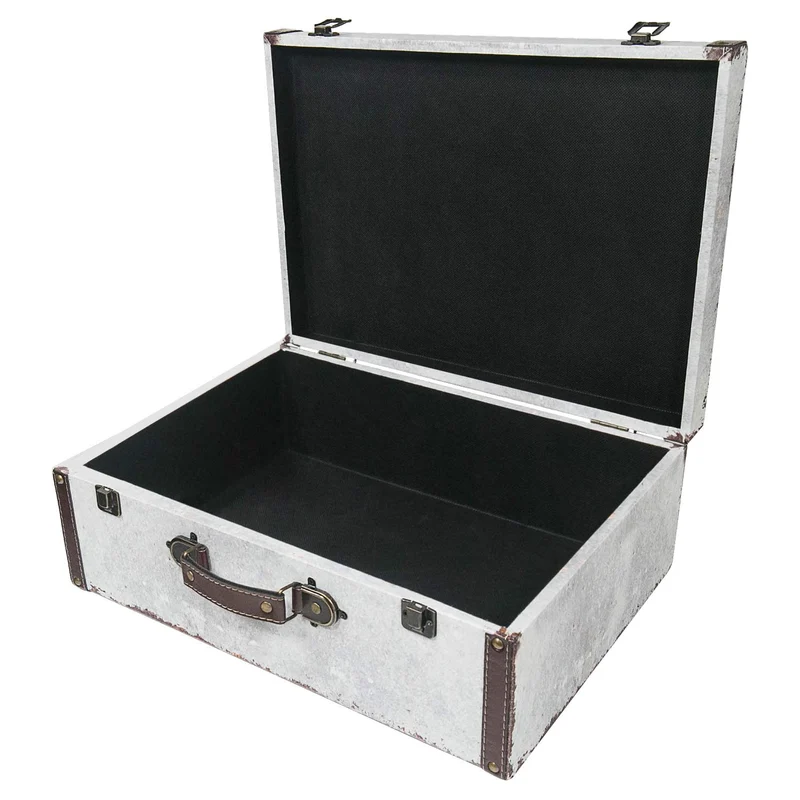 HMF - Valise style vintage - Design avec carte du monde - Différentes tailles - 6430