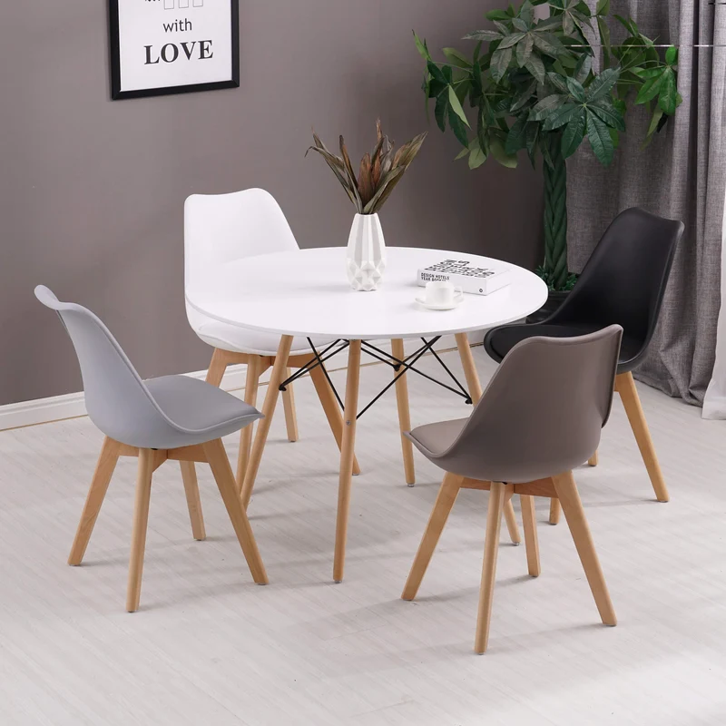 homemania Chaise Andromeda, Set de 2 chaises Noir en Bois et polyuréthane Meuble ameublement Design-per Maison, Bureau, Salon, Salle à Manger, cucina-tavolo, Hauteur Assise 47 cm