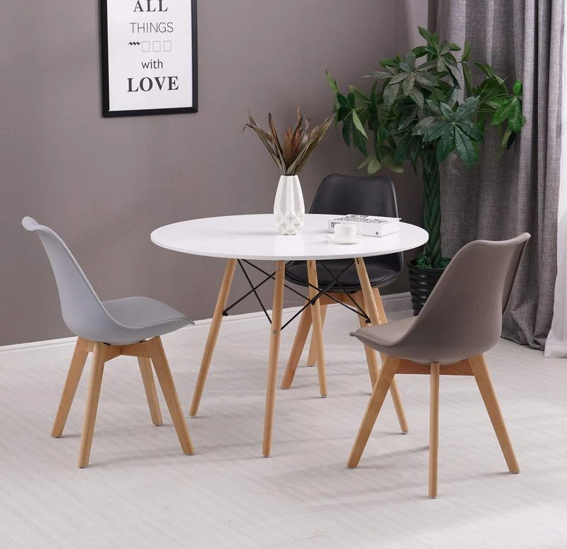 homemania Chaise Andromeda, Set de 2 chaises Noir en Bois et polyuréthane Meuble ameublement Design-per Maison, Bureau, Salon, Salle à Manger, cucina-tavolo, Hauteur Assise 47 cm