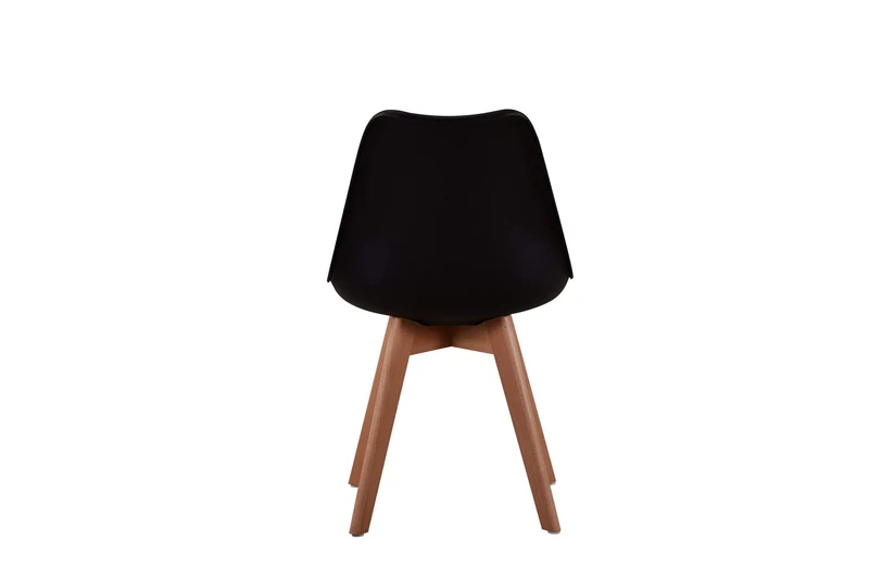 homemania Chaise Andromeda, Set de 2 chaises Noir en Bois et polyuréthane Meuble ameublement Design-per Maison, Bureau, Salon, Salle à Manger, cucina-tavolo, Hauteur Assise 47 cm