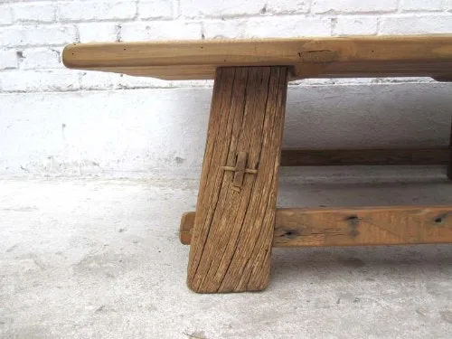 Luxury-Park Style Classique Chinois kolonialzeit Table en pin Massif Sombre