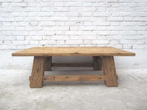 Luxury-Park Style Classique Chinois kolonialzeit Table en pin Massif Sombre