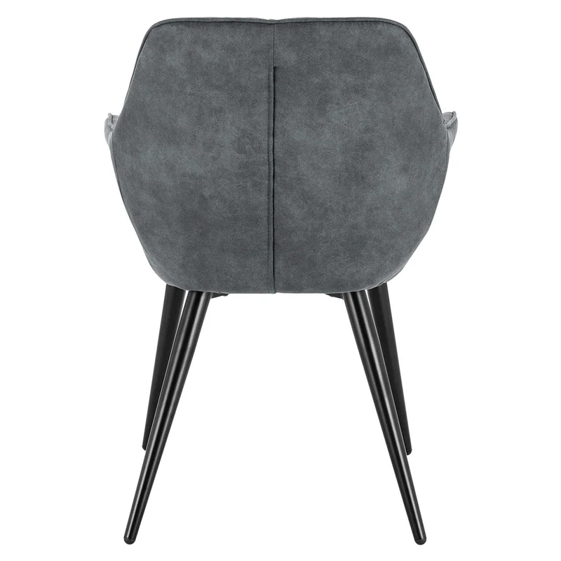 WOLTU 4 X Chaises de Cuisine Design,Chaises de Salle à Manger Assise en Tissu Scientifique Fauteuil Salon,Gris BH231gr-4