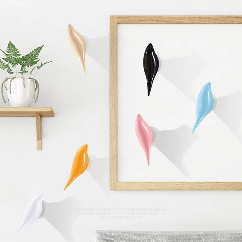 Baffect Patère mural multifonctions en résine motif oiseaux pour suspendre manteaux, serviettes, chapeaux, sacs (lot de 3), Résine, bois, 10*4.5*7