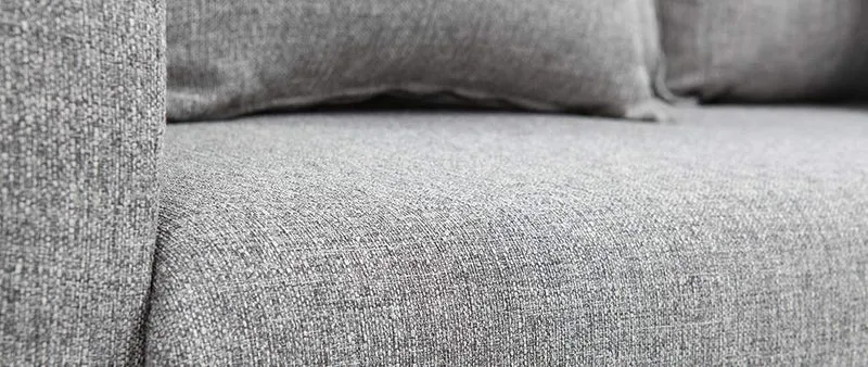 Miliboo Canapé Design 3 Places en Tissu Gris Kate