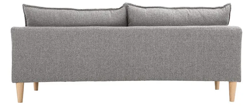 Miliboo Canapé Design 3 Places en Tissu Gris Kate