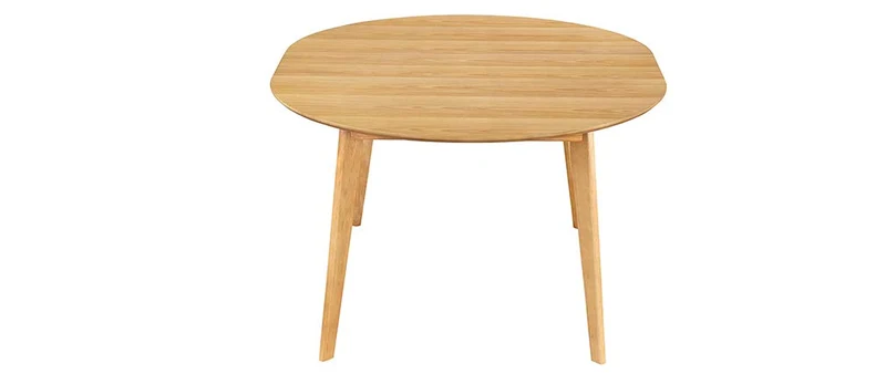 Miliboo Table à Manger Design Ronde Extensible chêne L120-150 cm Leena