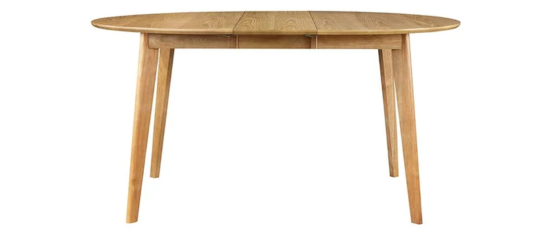 Miliboo Table à Manger Design Ronde Extensible chêne L120-150 cm Leena