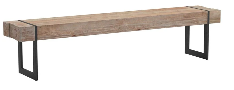 Mendler Banc Salle à Manger HWC-A15, Sapin Massif Rustique ~ 195cm