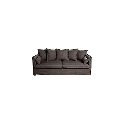Intérieur Discount Canapé Design 3 Places Tissu Gris Anthracite Odilon (L.210cm)