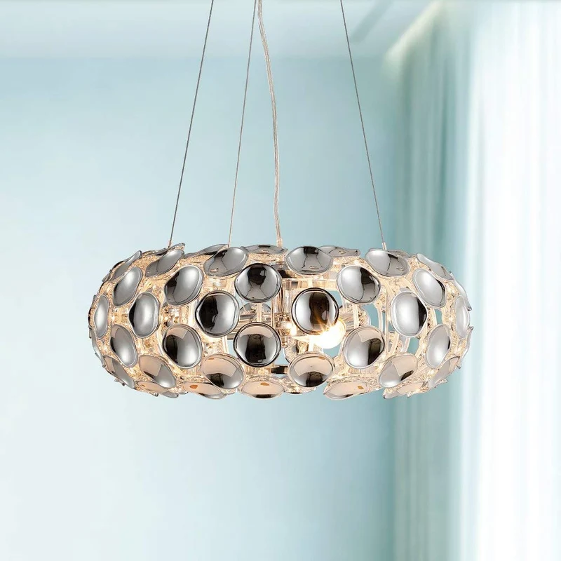 Saint Mossi lustre acrylique moderne éclairage encastré montage LED plafonnier luminaire suspension pour salle à manger salle de bain chambre salon largeur 48 cm x hauteur 20 cm