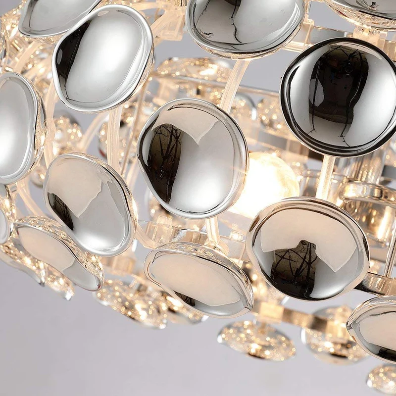 Saint Mossi lustre acrylique moderne éclairage encastré montage LED plafonnier luminaire suspension pour salle à manger salle de bain chambre salon largeur 48 cm x hauteur 20 cm