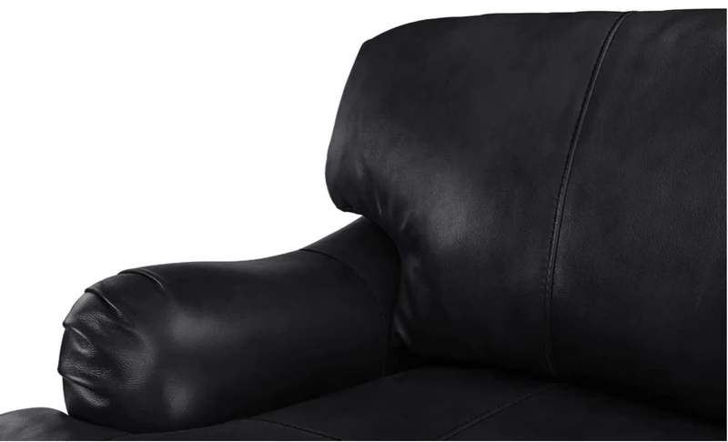 BHDesign Florina - Canapé de Salon - Cuir Classique et Traditionnel - Marron foncé