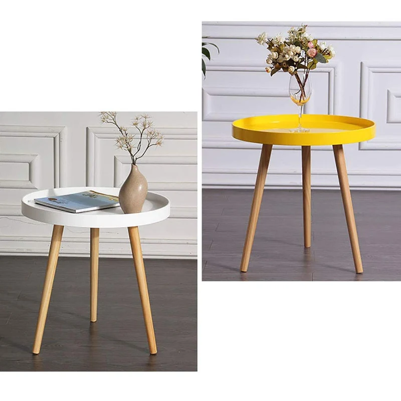 Xudongliu Petite Table Basse Petite Table Ronde Mini Mobile Coin Quelques canapés Côté Chambre À côté du lit Salon Moderne Creative Simple Table Basse