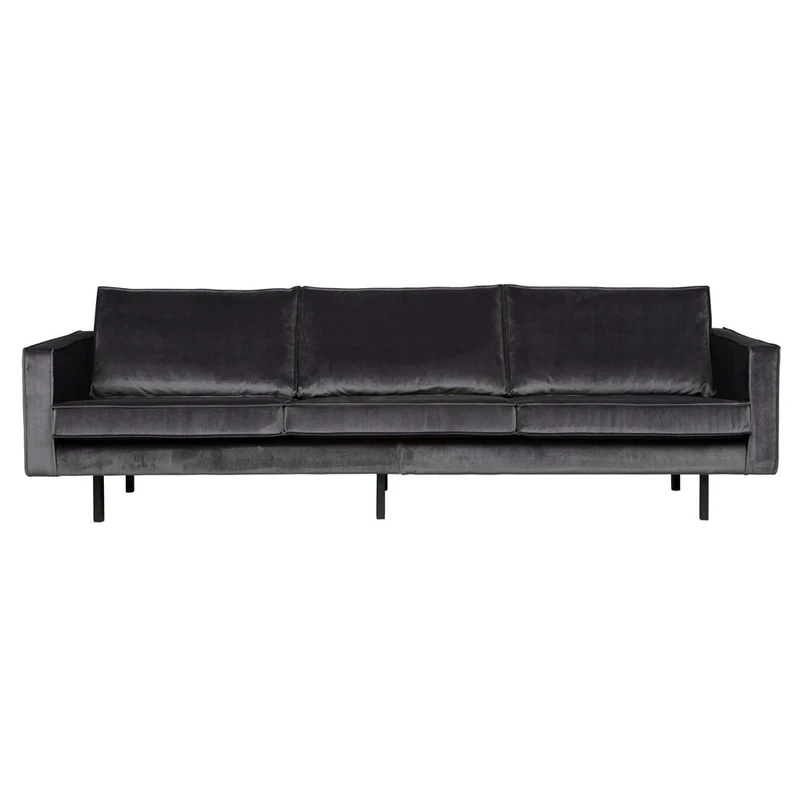 Esto Canapé 3 Places Rodeo Velours Gris Lounge Wohnideebilder Garniture de Sofa canapé Lounge 3 Places