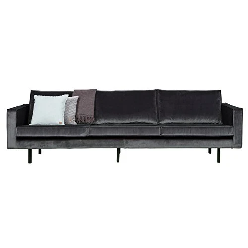 Esto Canapé 3 Places Rodeo Velours Gris Lounge Wohnideebilder Garniture de Sofa canapé Lounge 3 Places