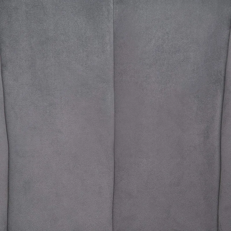 Fauteuil en Velours Gris LARVIK