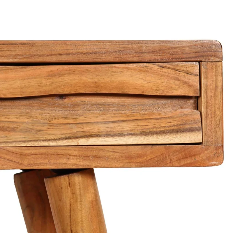 Tuduo Console avec Tiroirs poussiere d'Acacia Massif 118 x 30 x 80 cm Design Unique, Moderne et élégante Table Console entrée