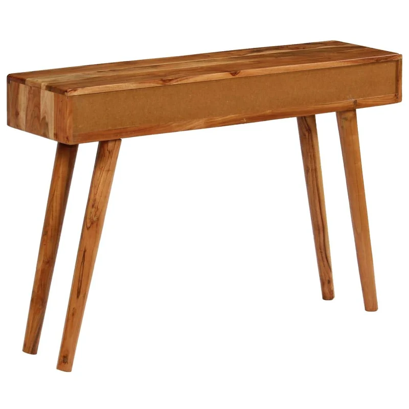 Tuduo Console avec Tiroirs poussiere d'Acacia Massif 118 x 30 x 80 cm Design Unique, Moderne et élégante Table Console entrée