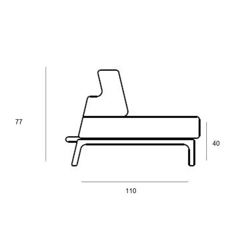 Softline Canapé lit Lazy Style scandinave en Tissu Gris Clair Couchage 134 * 200cm