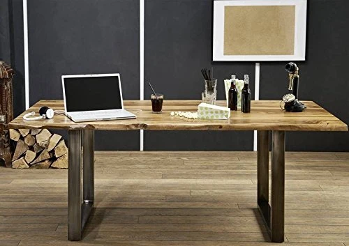 Table à manger 180x90cm - Bois massif de palissandre laqué (Noble Unique) - SYDNEY #0302