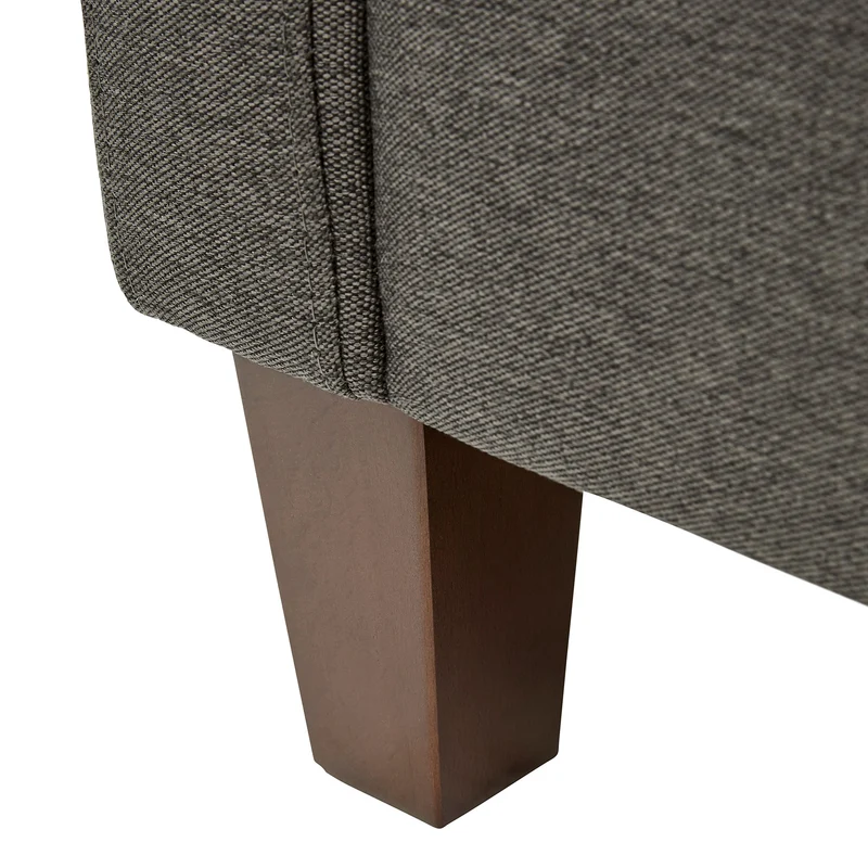 Marque Amazon - Rivet Midtown - canapé moderne à coussins amovibles, 174 cm, Charbon