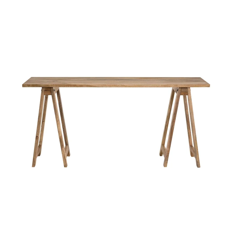 Macabane Console Tréteaux Manguier 160x40cm KO-kut, 160 x 40 x 76,5 cm