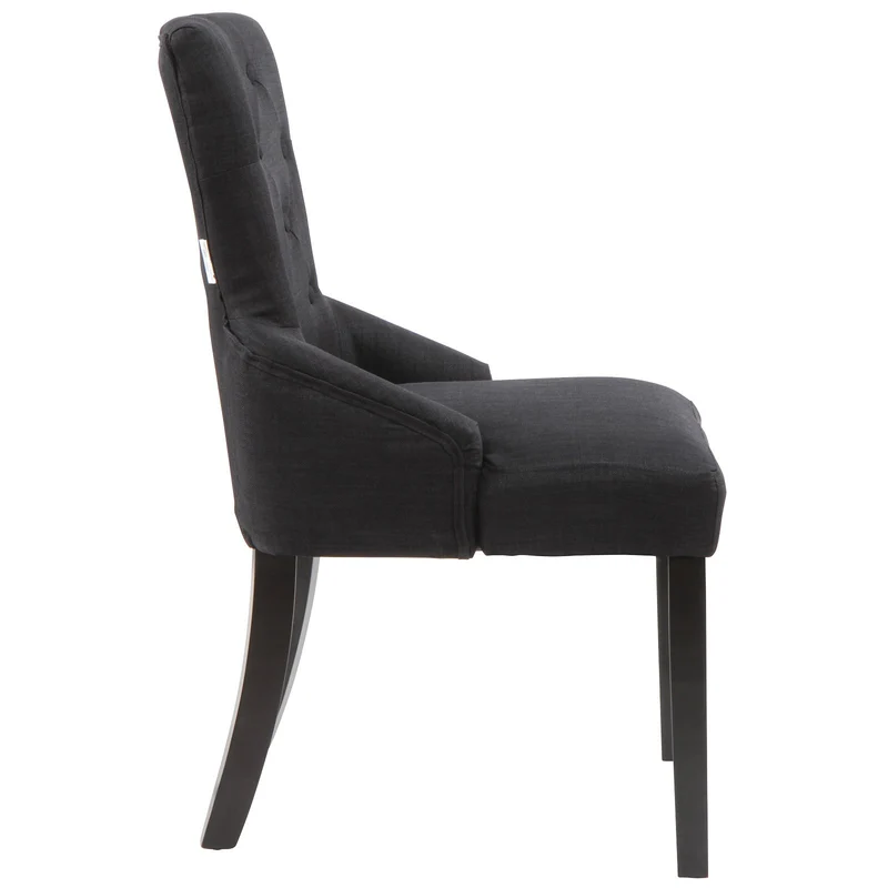 Chaise de Salle à Manger - Lot de 2/4, Couleurs au Choix - Design Retro, Revêtement Tissu, Pied en Bois - Fauteuil, Cuisine,Salon