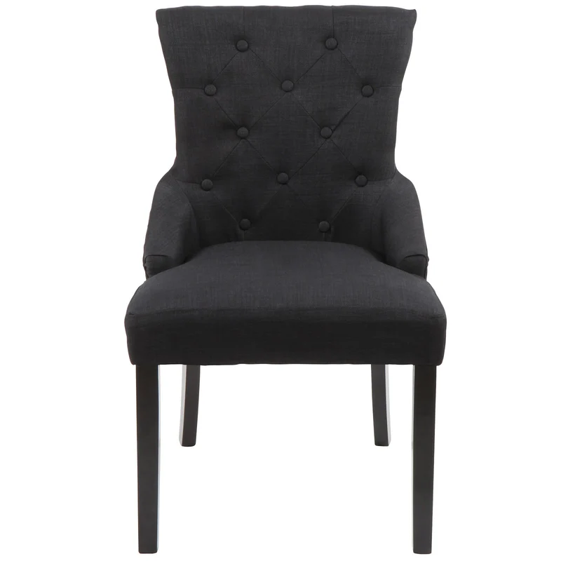 Chaise de Salle à Manger - Lot de 2/4, Couleurs au Choix - Design Retro, Revêtement Tissu, Pied en Bois - Fauteuil, Cuisine,Salon