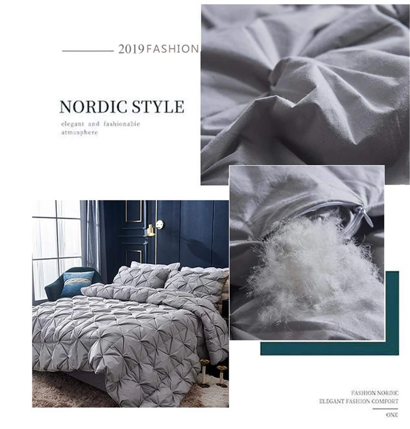 Duvet En Coton Tridimensionnel Avec Cœur En Duvet De Fleurs, Âme En Duvet D'oie Blanche De Printemps Et D'automne, Édredon D'hiver Épais, Édredon En Édredon De Coton,gray,220*240cm/4.5KG