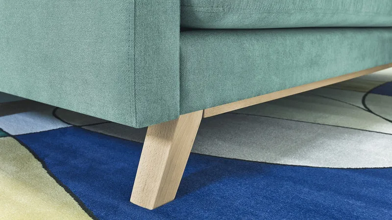 Bobochic TRIPLO Canapé 3 Places Convertible Menthe, 216 x 105 x 76 cm