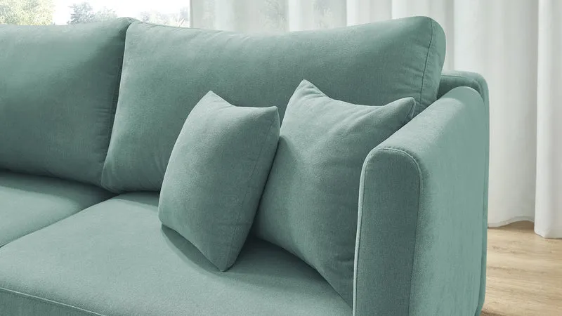 Bobochic TRIPLO Canapé 3 Places Convertible Menthe, 216 x 105 x 76 cm