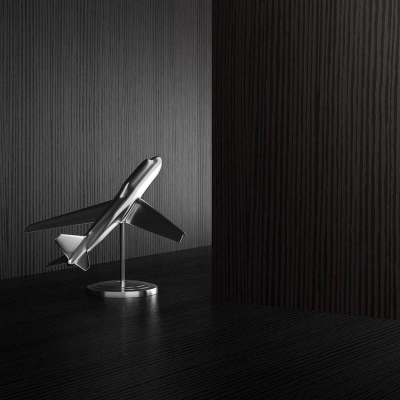 Mobili Fiver, Porte-Manteau sur Pied Design, Emma Frêne Noir, 80 x 80 x 170,5 cm, Made in Italy
