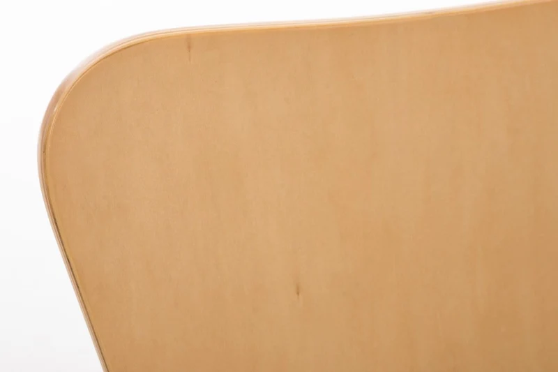 CLP Chaise Empilable Calisto en Bois - Assise Ergonomique - Chaise de Salle d'Attente en Bois Chaise, Hauteur Assise 45 cm -Couleurs au Choix: Nature