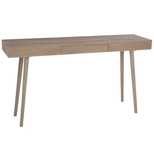 Paris Prix - Console 1 Tiroir en Bois Ayana 150cm Naturel