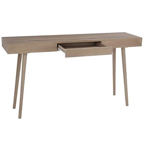 Paris Prix - Console 1 Tiroir en Bois Ayana 150cm Naturel