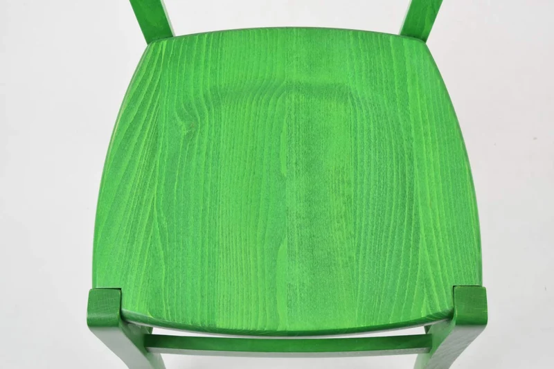 Tommychairs - Set 2 Chaises Cuore pour la Cuisine, Bar et la Salle à Manger, Structure en Bois et Assise en Bois Coleur Aniline Verte