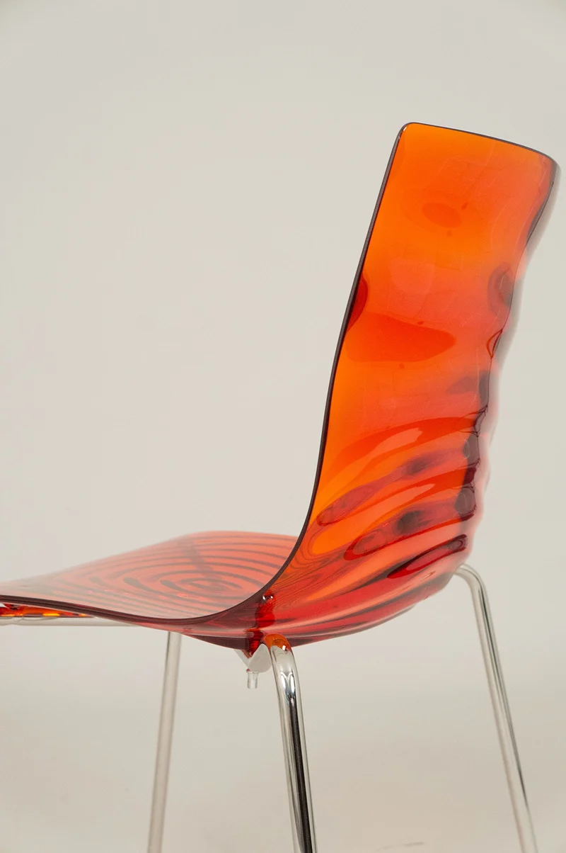 Calligaris - Chaise Leau CS/1273 - en orange transparent