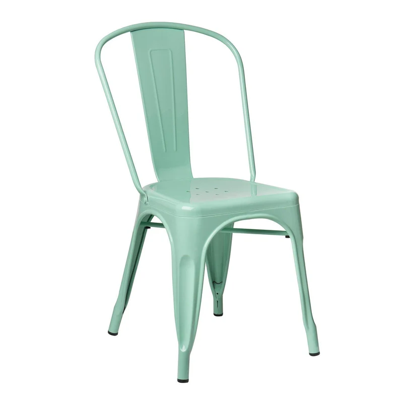 SKLUM Chaise LIX Vert Menthe Salle à Manger Cuisine Style Industriel Finition Gloss
