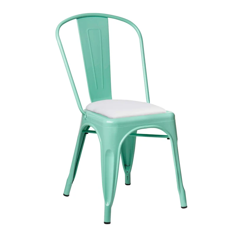 SKLUM Chaise LIX Vert Menthe Salle à Manger Cuisine Style Industriel Finition Gloss