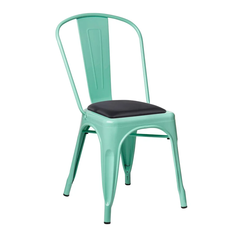 SKLUM Chaise LIX Vert Menthe Salle à Manger Cuisine Style Industriel Finition Gloss