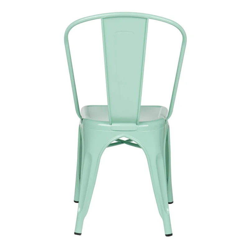 SKLUM Chaise LIX Vert Menthe Salle à Manger Cuisine Style Industriel Finition Gloss